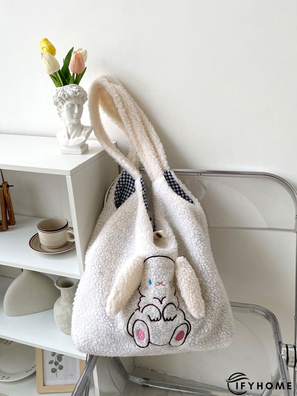 Plush New Year Cute Rabbit Shoulder Bag | IFYHOME
