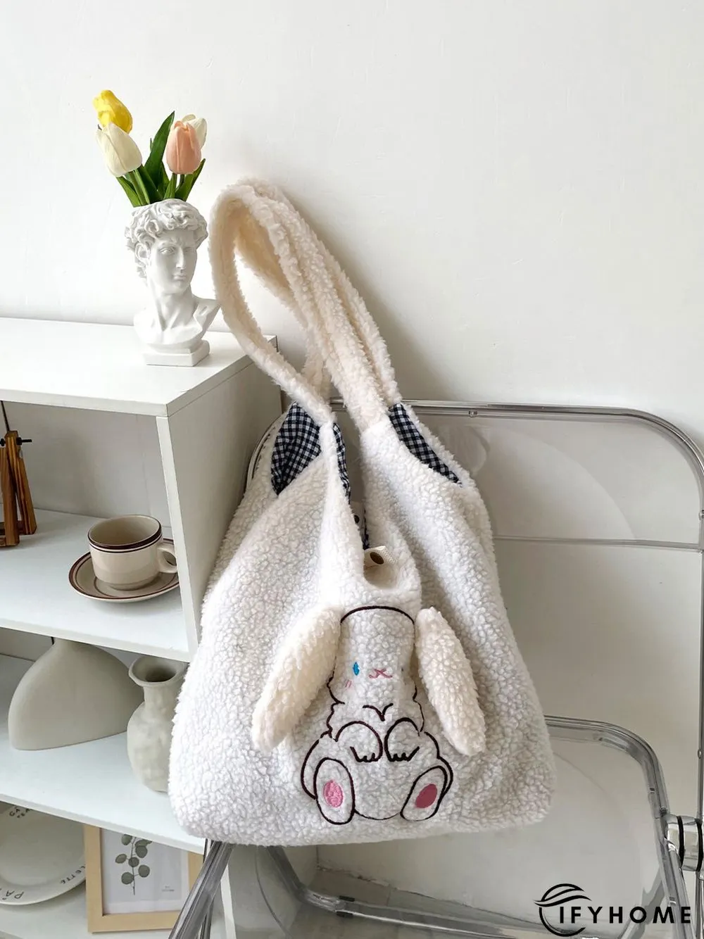 Plush New Year Cute Rabbit Shoulder Bag | IFYHOME