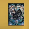 Wolf-Round drill diamond painting-50*70cm (grande taille)