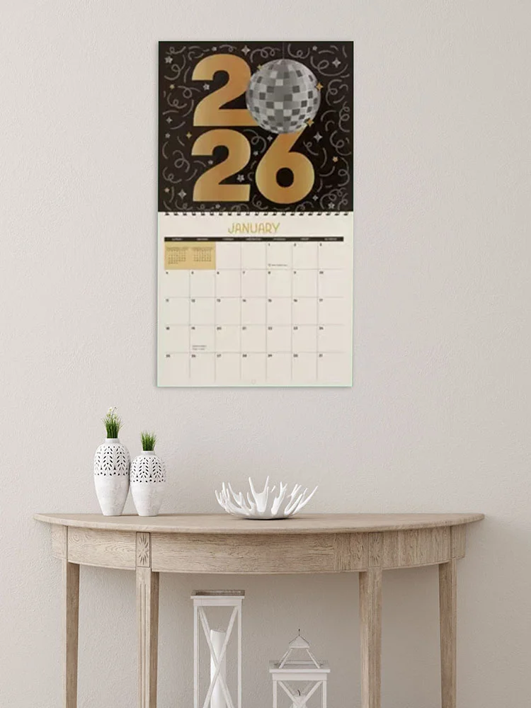 2026 Diamond Art Painting Calendar DIY Wall Calendar 12-Month Flip Wall Calendar