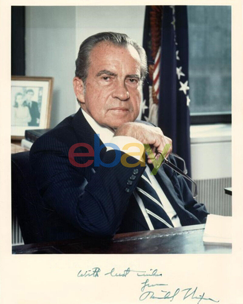 Richard Nixon President Signed 8x10 Autographed Photo Poster painting reprint