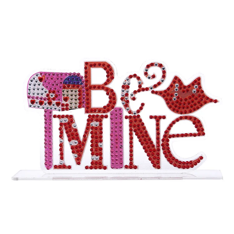 DIY Crystal Diamond Painting Rhinestone Valentines Day Desk Ornaments Kit