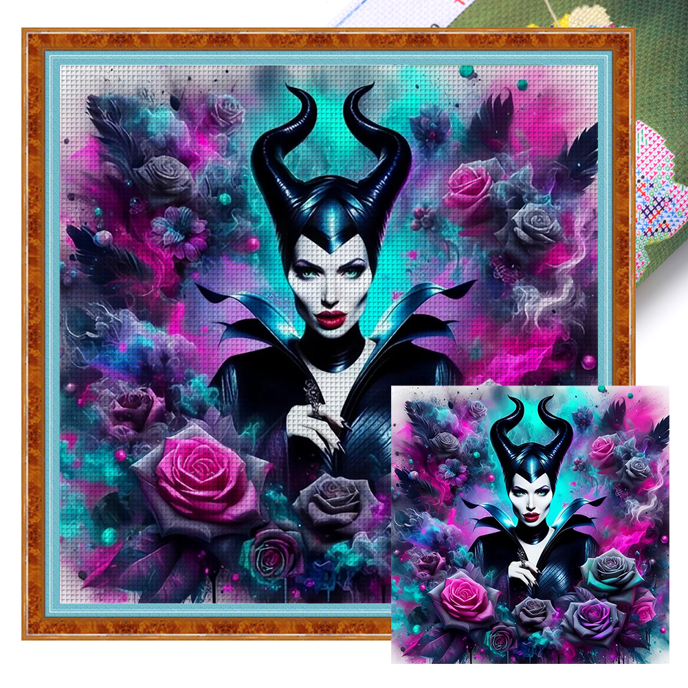 Maleficent Full 11CT Pre-stamped Canvas(50*50cm) Cross Stitch