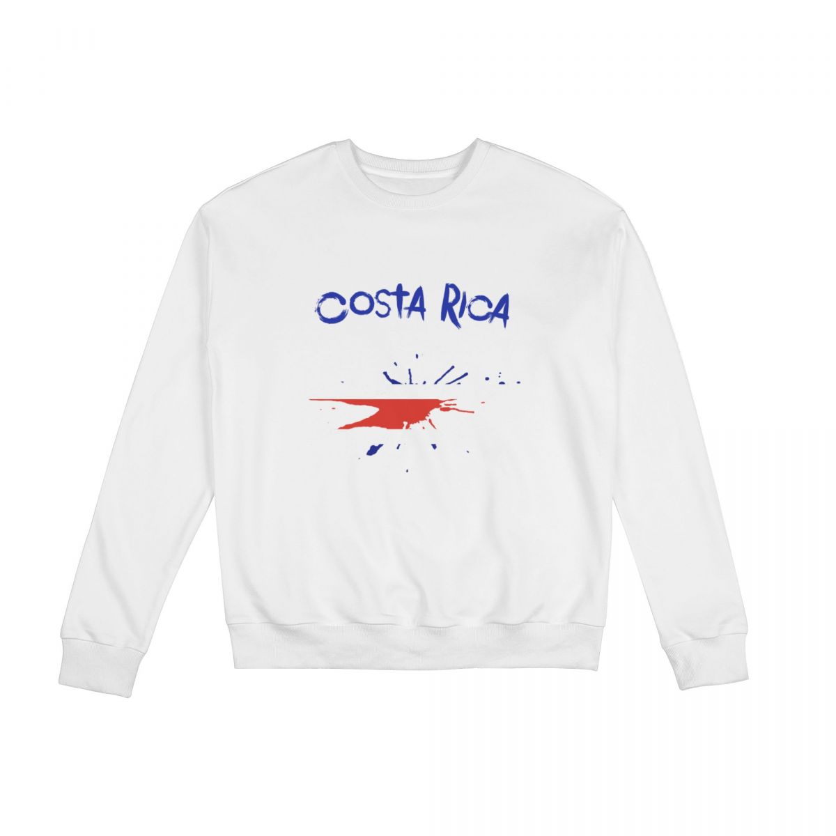 Costa Rica Ink Spatter Unisex Round Neck Sweatshirt