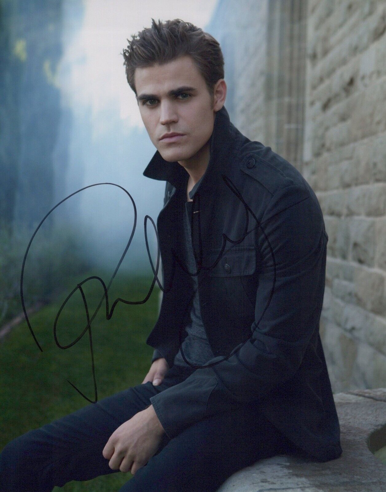 The Vampire Diaries star Paul Wesley signed 8x10 Photo Poster painting