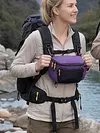 Outdoor Hiking Chest Bag Waterproof Multi-Functional Sports Backpack Large Capacity Waist Pack Hanging Pocket for Camping Cycling Running Hiking