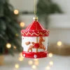 Cute Christmas Tree Red White Hanging Decors