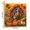 Framed Turkey - DIY Button Art Painting Kit for Creativity DIY Pearl Dot Crafts for Gift Home Wall Decor 30*30CM