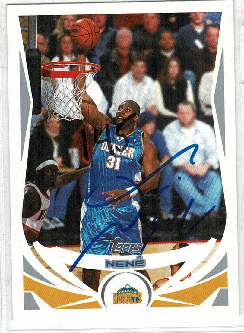 Nene signed autographed card! Authentic! 12387