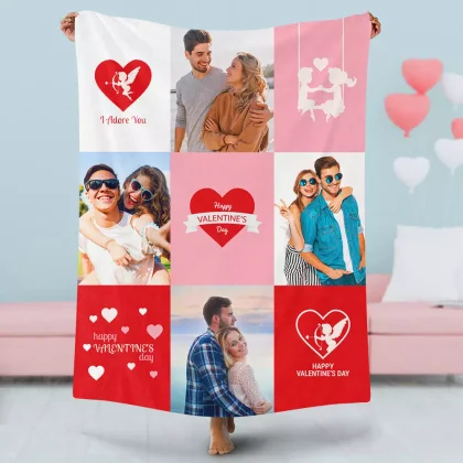 thumbnail image 2 of Personalized Valentines Day Blanket Gifts For Him Her 2 of 14