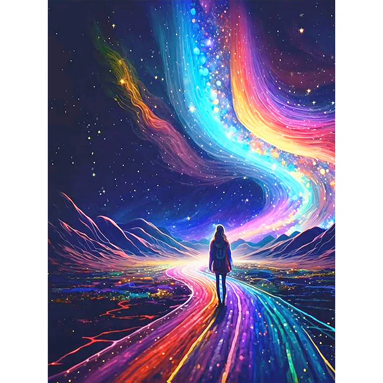 Rainbow Road 30*40CM (Canvas) Full Round Drill Diamond Painting gbfke