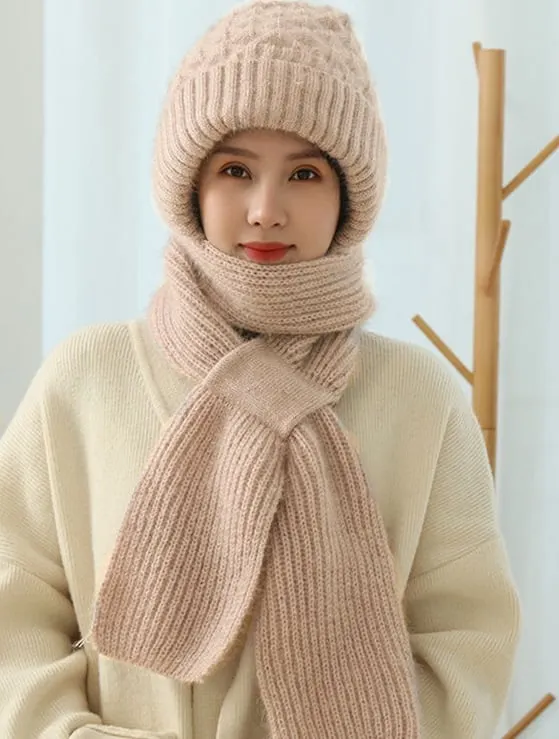 Hot Sale🔥Integrated Ear Protection Windproof Cap Scarf