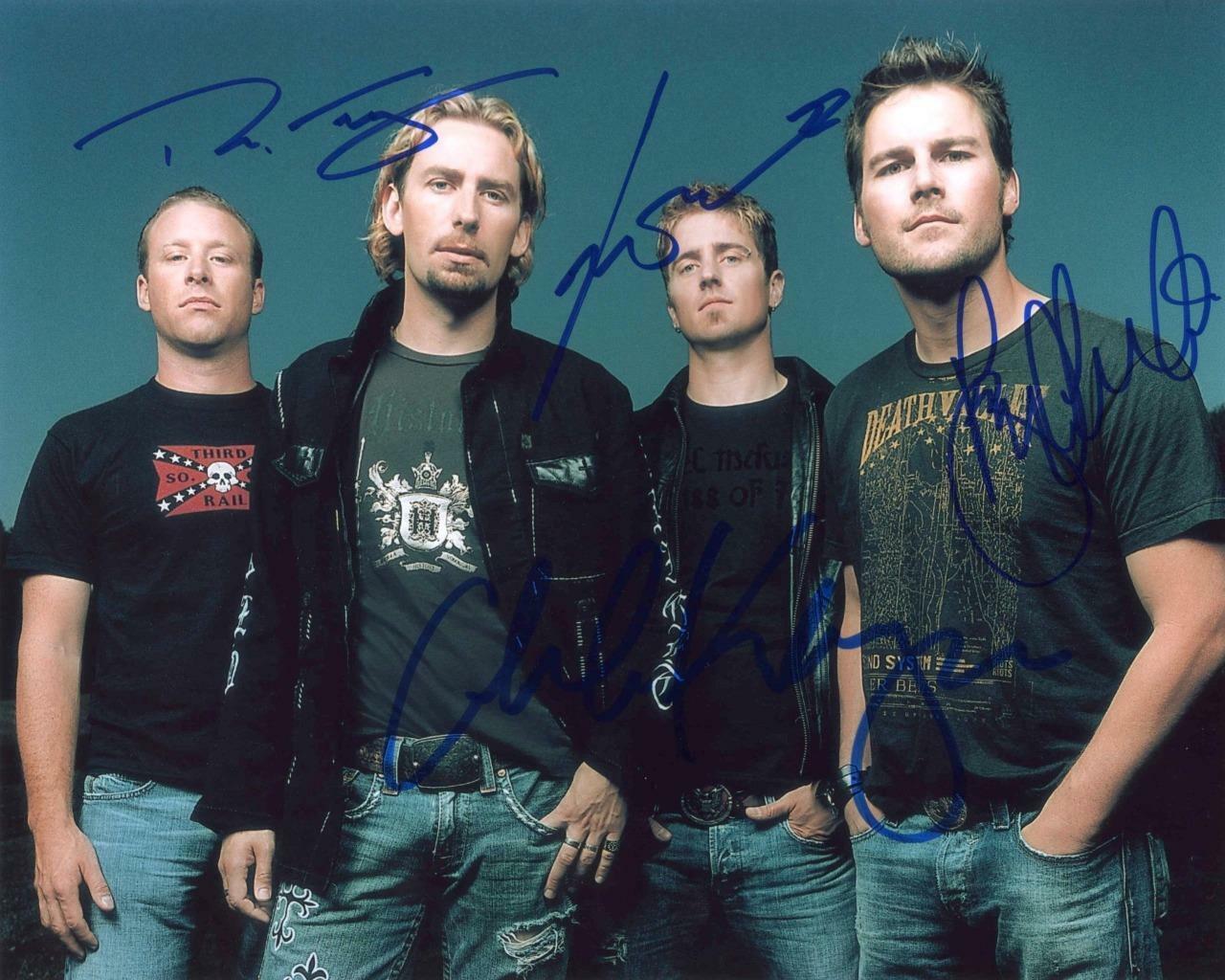 Nickelback SIGNED AUTOGRAPHED 10 X 8