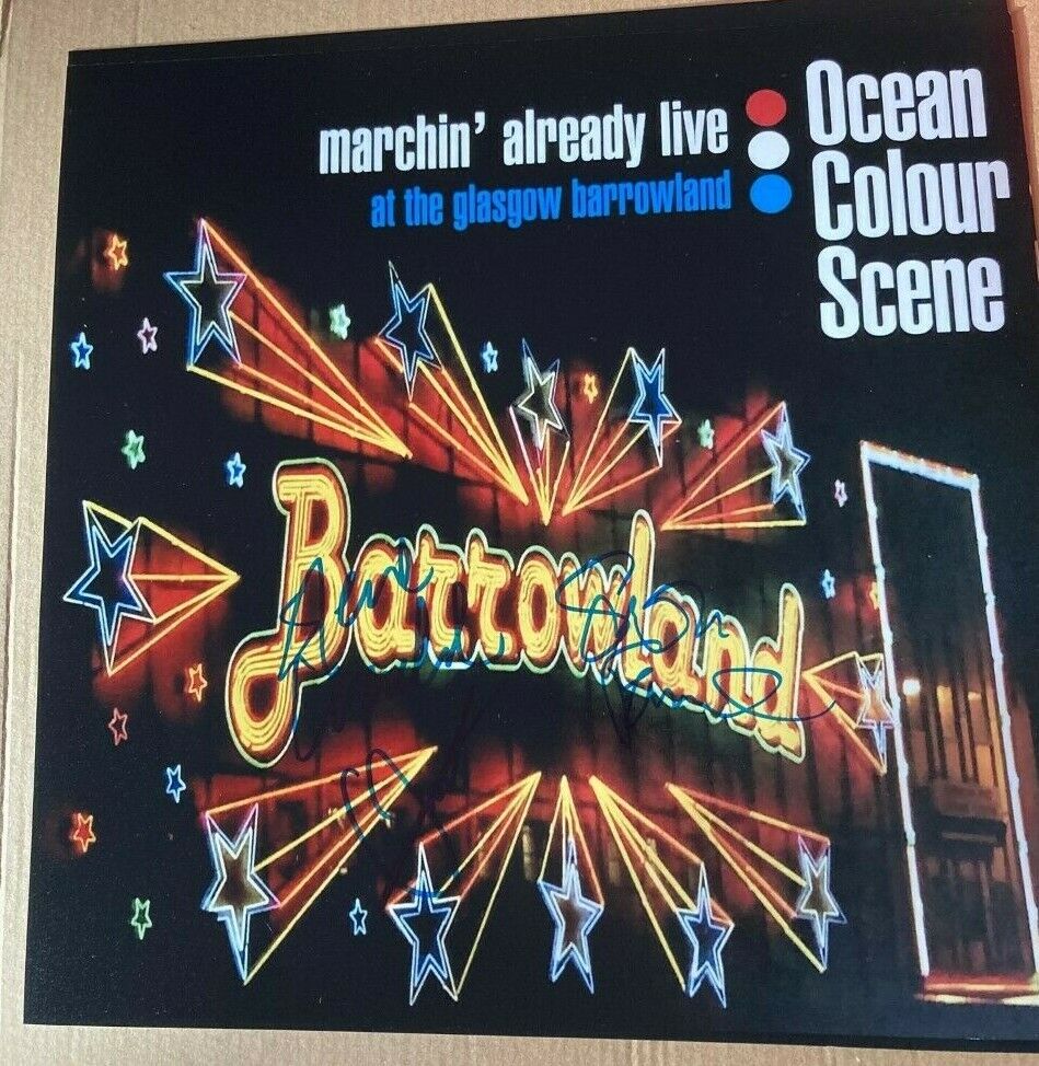 Ocean Colour Scene **HAND SIGNED** 12x12 Photo Poster painting ~ Marchin Already Live