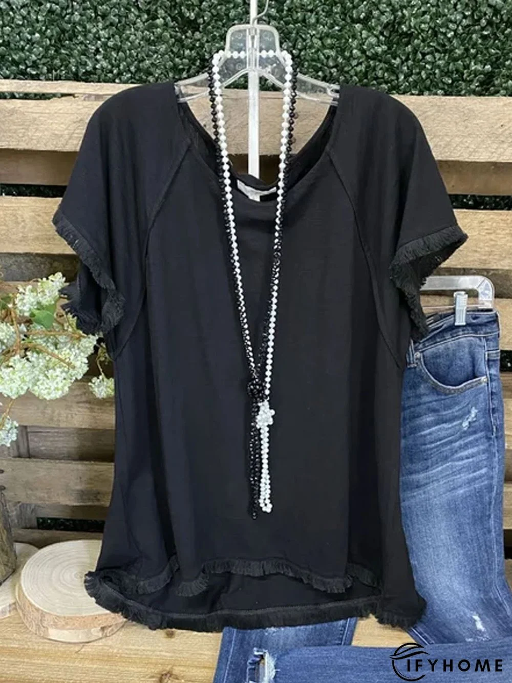 Plain Fit Casual Shawl Collar Blouses | IFYHOME