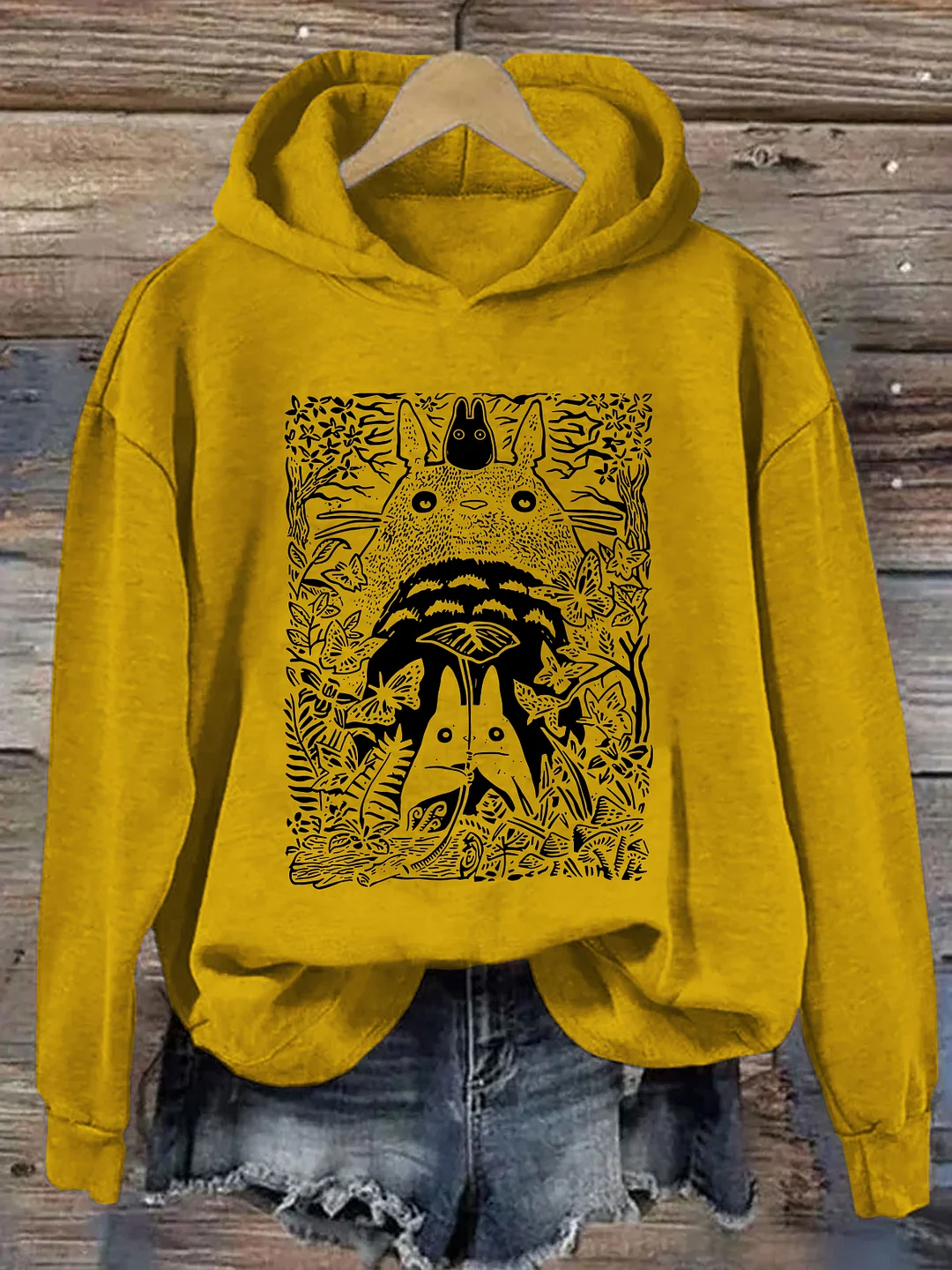 Vintage Neighbor Totoro Hoodie