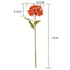 Autumn Decor Burn Edge Large 16.5cm Stem Hydrangea Artificial Flower