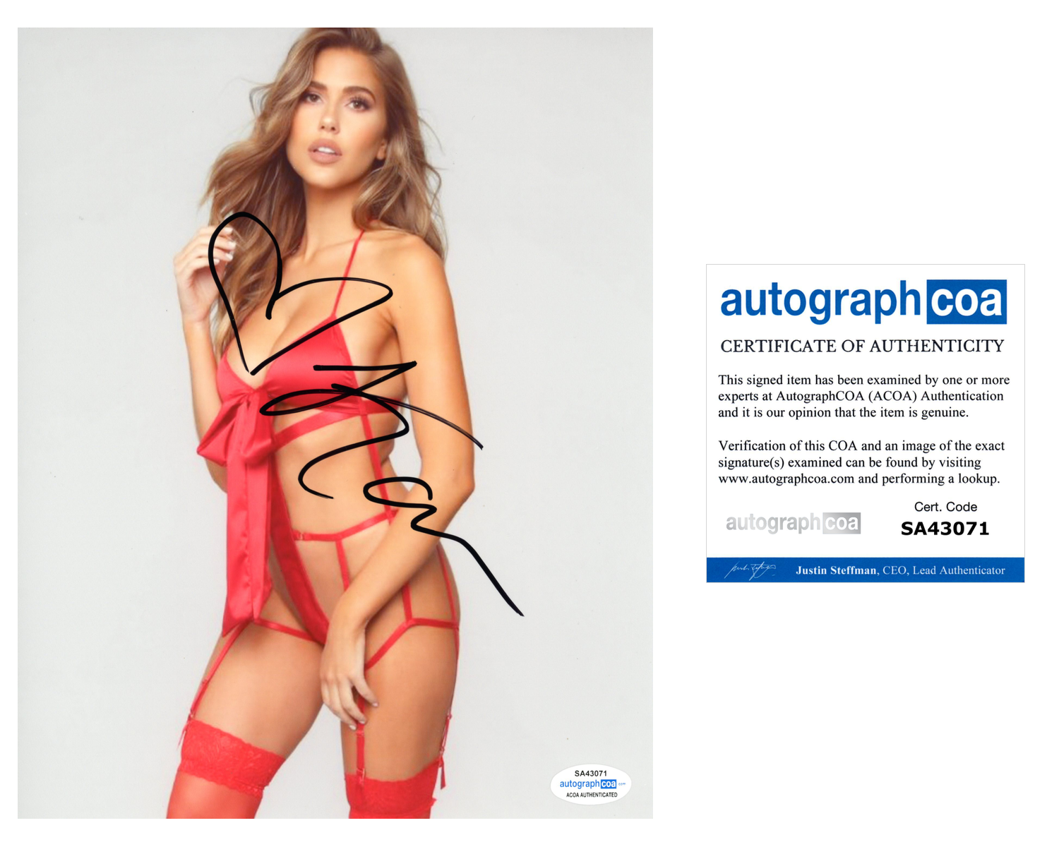 Kara Del Toro Signed Autographed 8x10 Photo Poster painting Hot Sexy Model ACOA COA