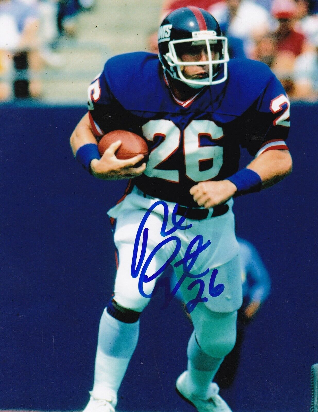 ROB CARPENTER NEW YORK GIANTS ACTION SIGNED 8x10