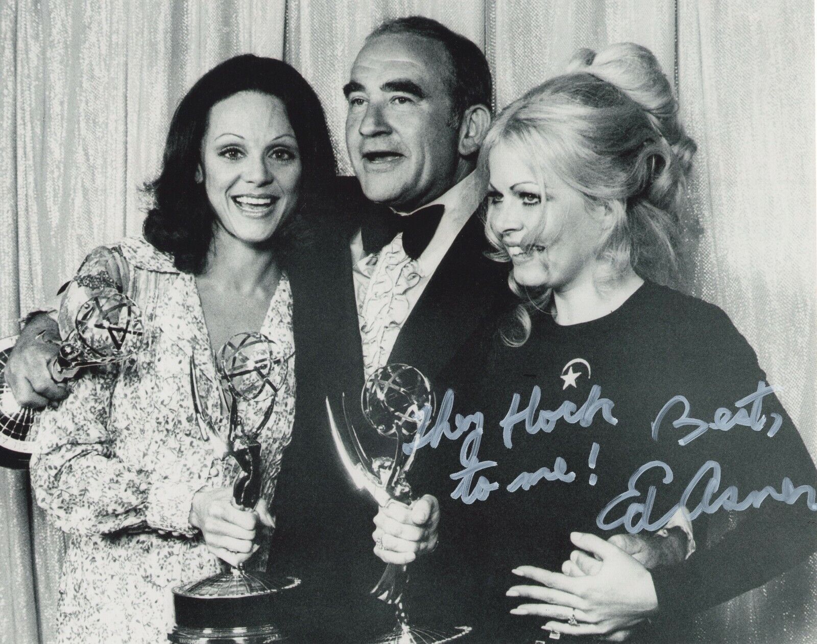 ED ASNER SIGNED AUTOGRAPH LOU GRANT MARY TYLER MOORE SHOW 8X10 Photo Poster painting #2