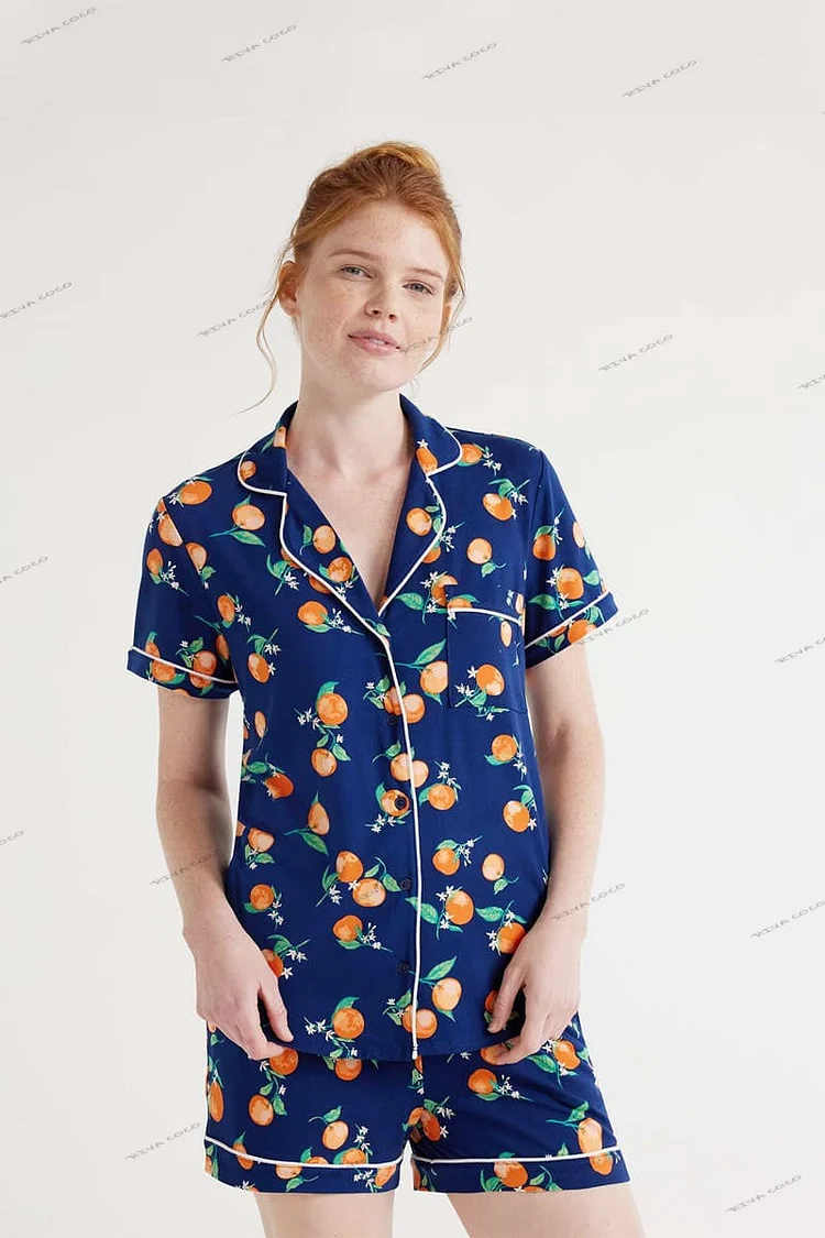 Casual Floral Print Loungewear Shirt & Shorts Cardigan Set