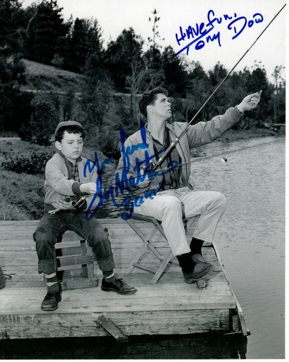 JERRY MATHERS and TONY DOW Signed Autographed LEAVE IT TO BEAVER Photo Poster painting