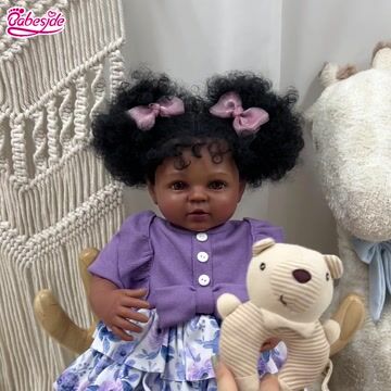 Babeside Smiling Reborn Baby Yilia 20'' African American Princess Girl Best Gift for Kids
