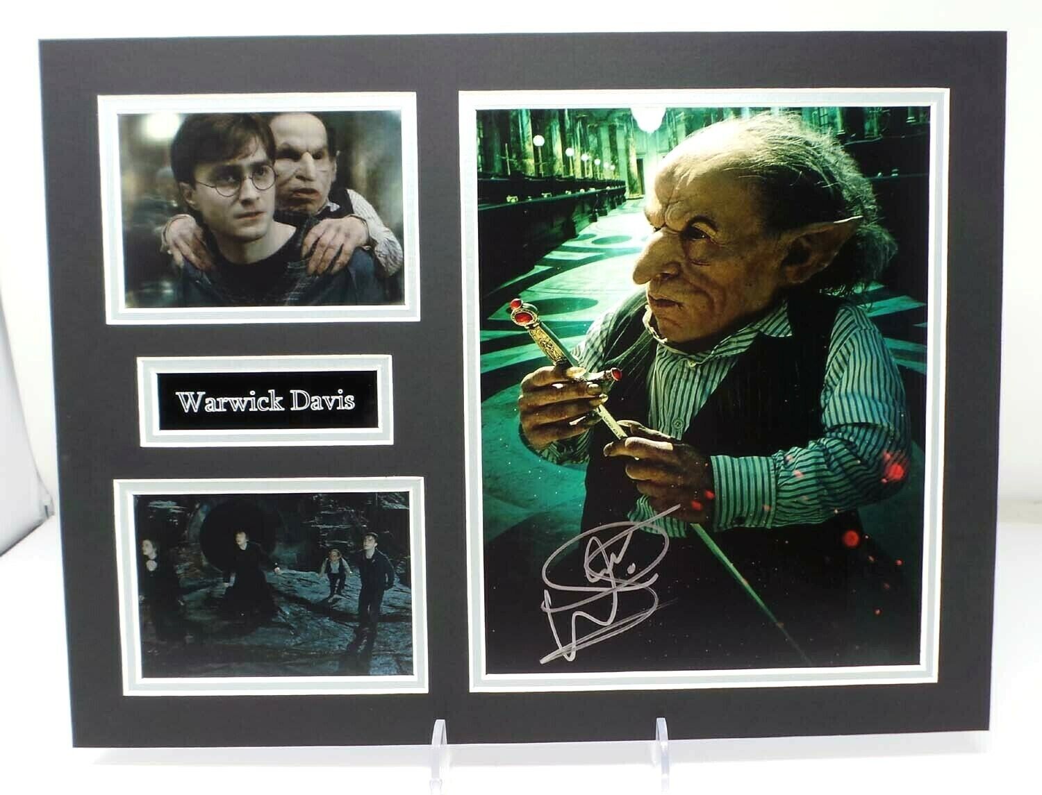 Warwick DAVIS Signed & Mounted Harry Potter GRIPHOOK Photo Poster painting Display AFTAL RD COA