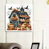Diamond Painting-DIY Full Round Drill Halloween House(40*40 CM)