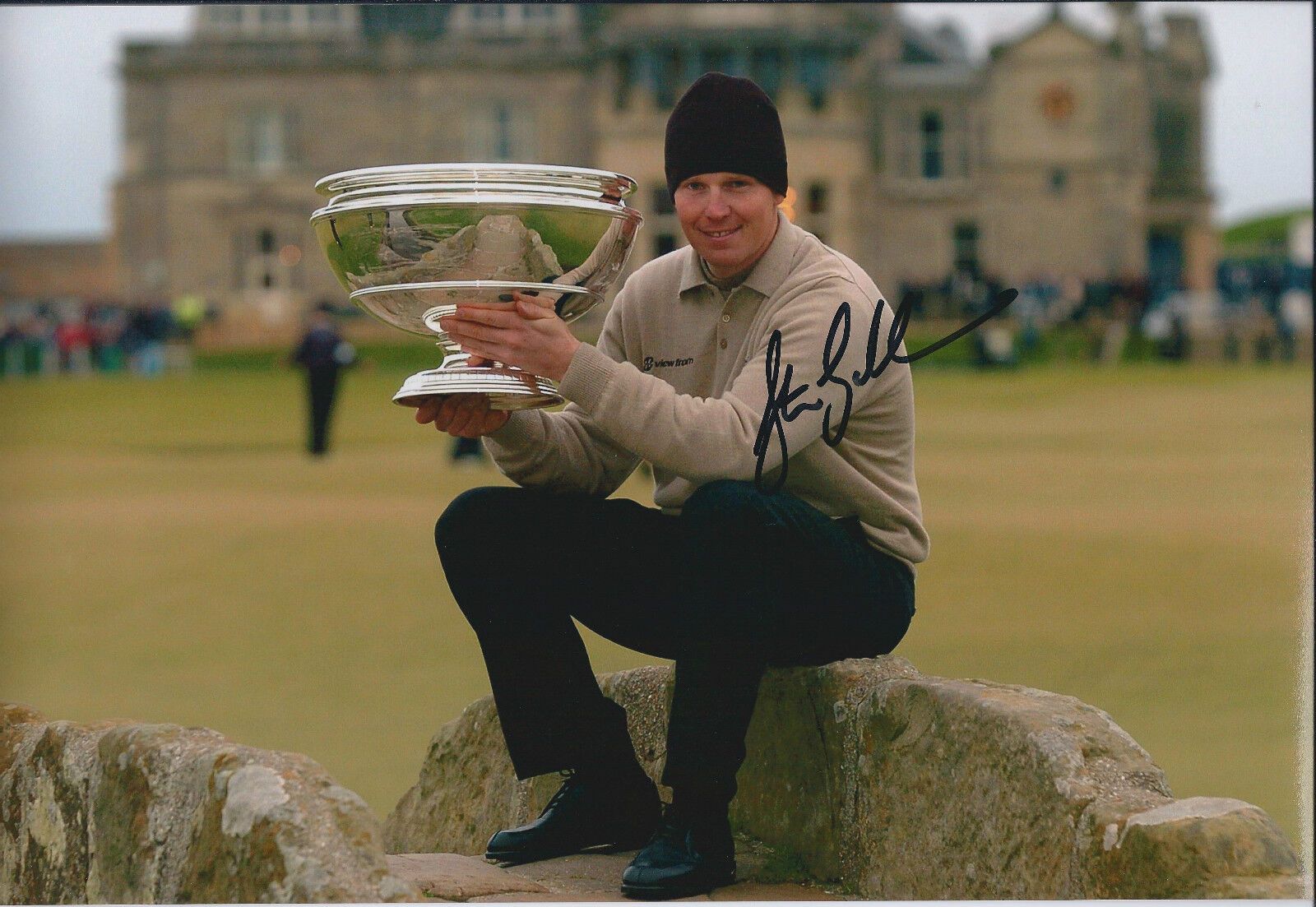 Stephen GALLACHER SIGNED Autograph 12x8 Photo Poster painting AFTAL COA European Tour Winner