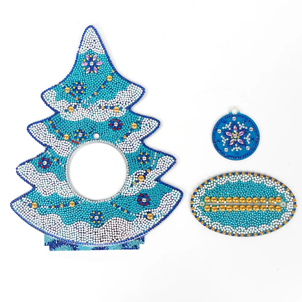 DIY Diamond Painting Christmas Tree Crystal Art Ornaments(Single Side)