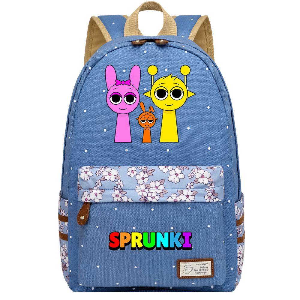 Mayoulove Sprunki Backpack Lightweight Design with Multiple Pockets for School Use-Mayoulove