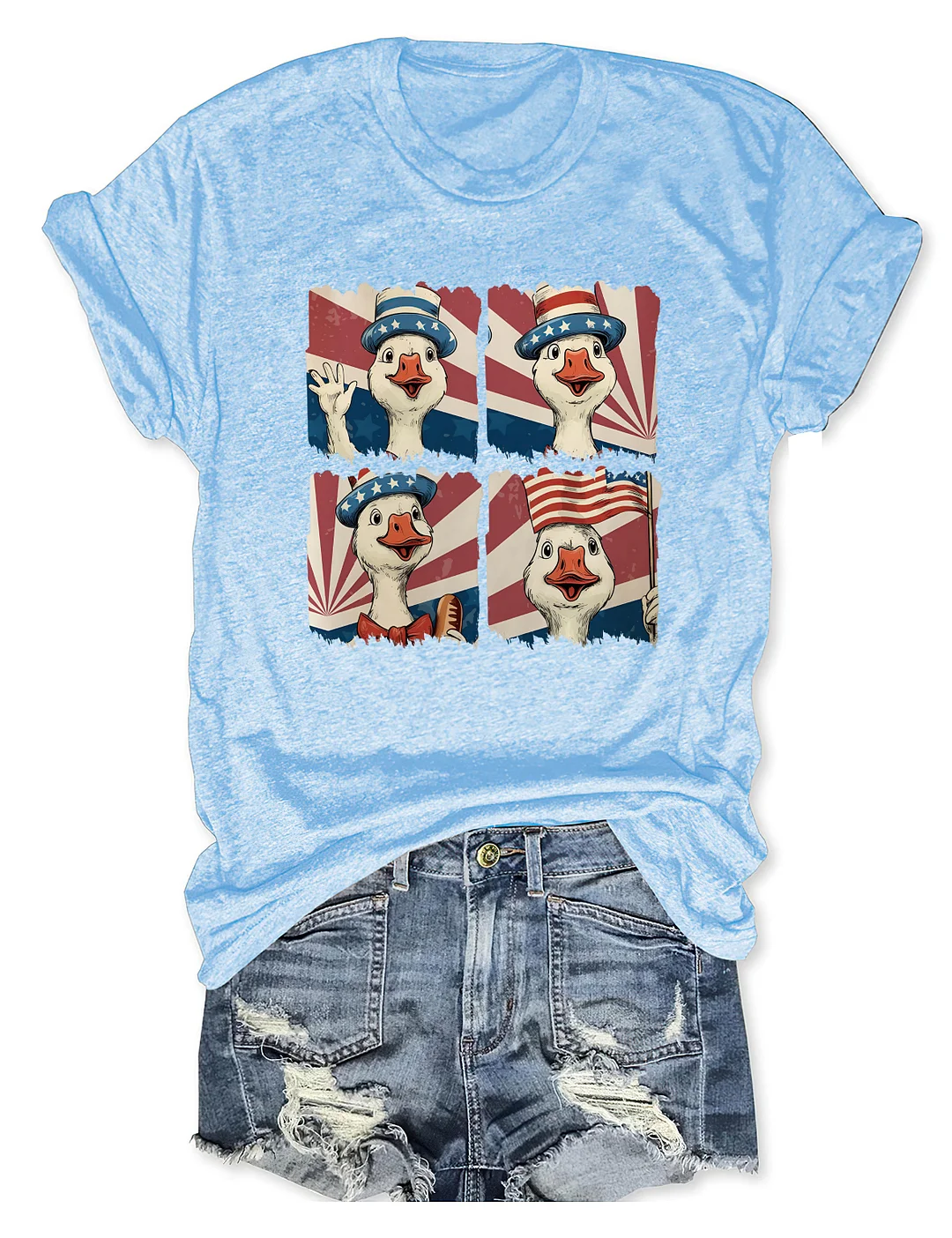 Red White And Goose T-shirt