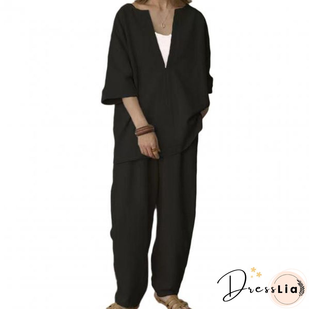 Loose Outfit Solid Color Long For Office