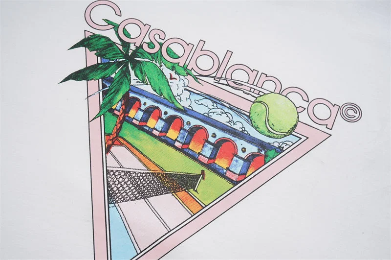 Casablanca 2023 new fashion T-shirt short sleeves