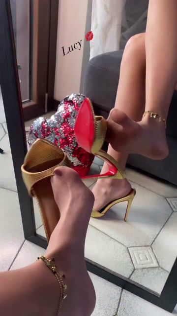 120mm Women's Sandals Pointed Toe Snakeskin Mules Heels Slip on Red Bottom Stilettos VOCOSI VOCOSI