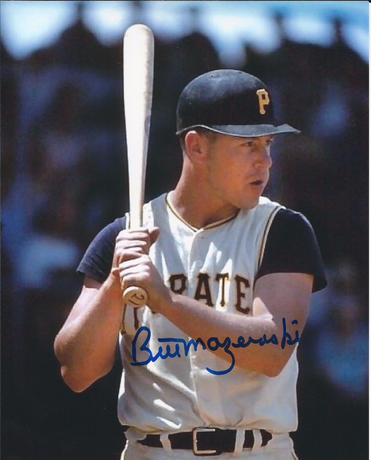 Signed BILL MAZEROSKI 8x10 Pittsburgh Pirates Autographed Photo Poster painting - COA