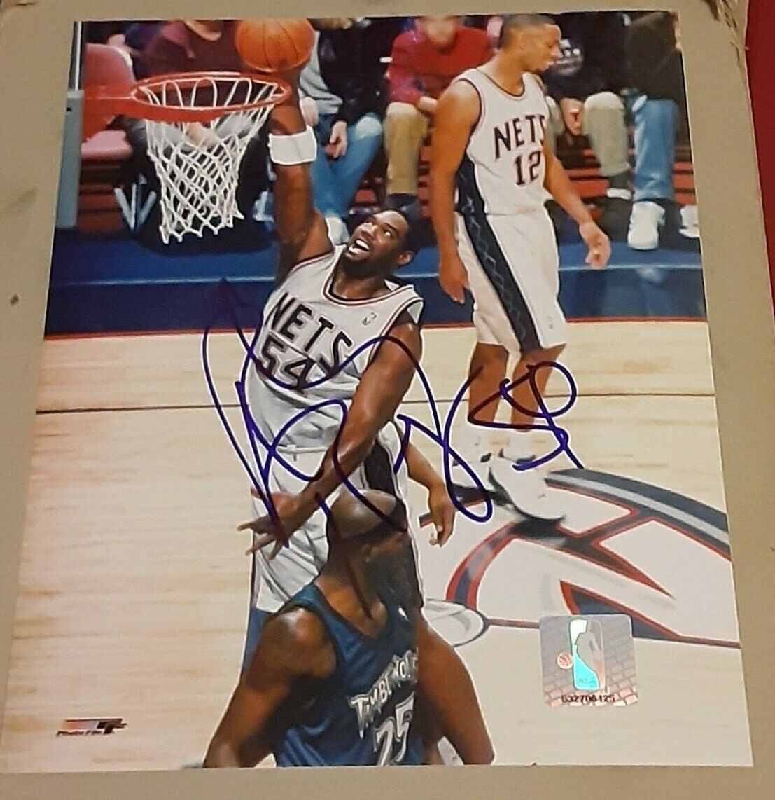 Rodney Rogers New Jersey Nets SIGNED AUTOGRAPHED Photo Poster painting File 8x10 COA Basketball