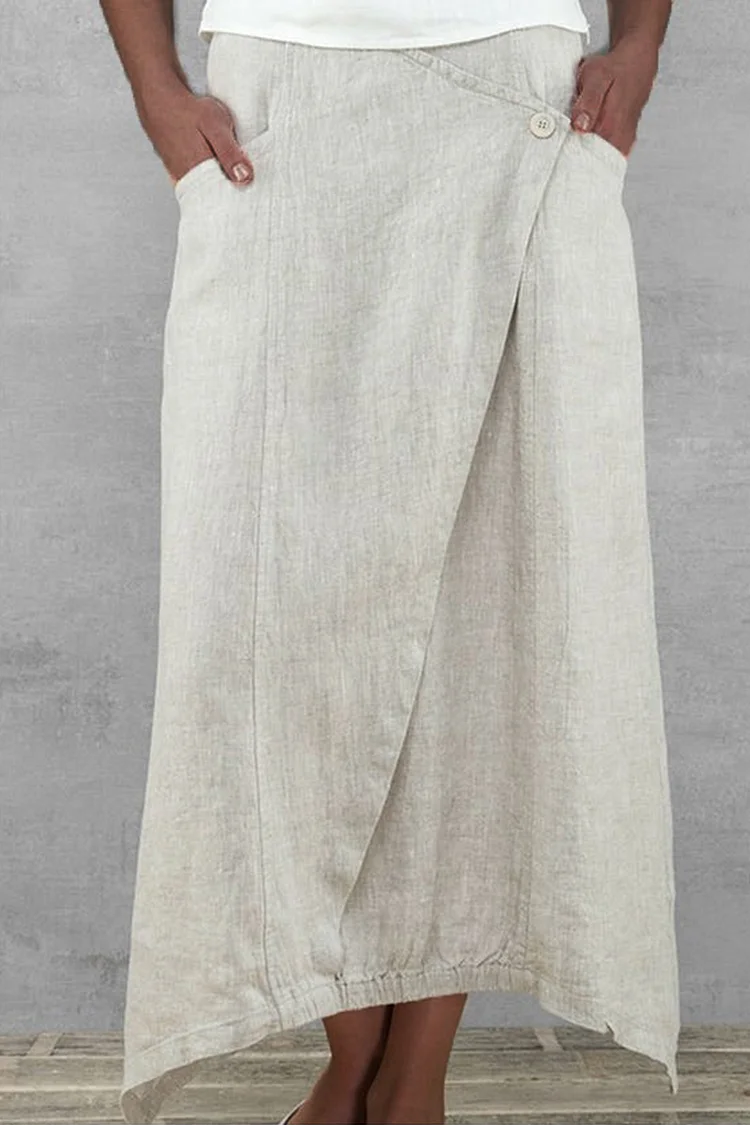 Long Linen Skirt