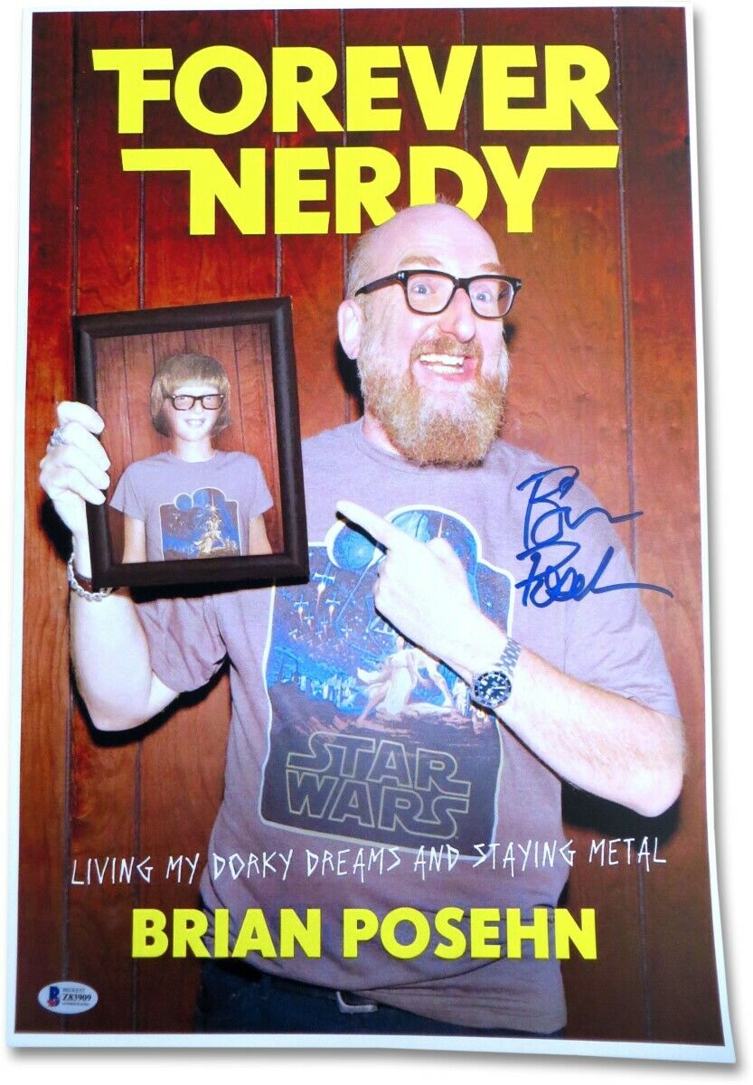 Brian Posehn Signed Autographed 12X18 Photo Poster painting Forever Nerdy BAS Z83909