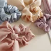 10PCS Chinlon Bowknot Ribbon Hair Band Scrunchies