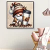 Diamond Painting-DIY Full Round Drill Coffee Gnome