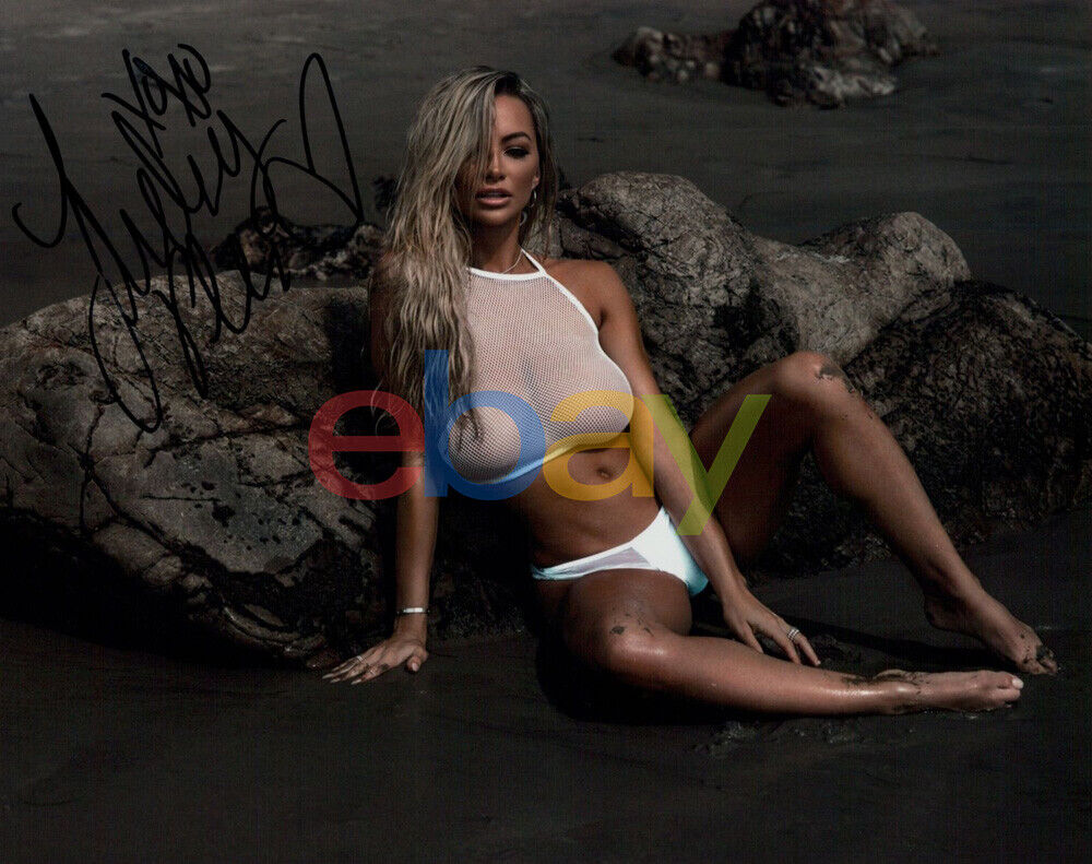 Lindsey Pelas autographed 8x10 Photo Poster painting reprint