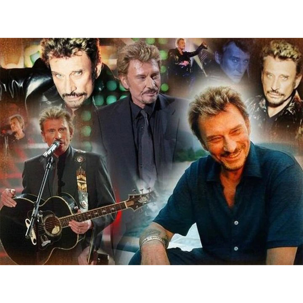 

Johnny Hallyday - Round Drill Diamond Painting - 40*30CM, 501 Original