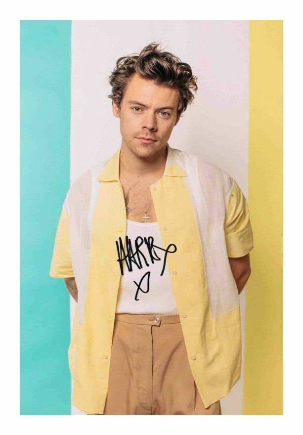 HARRY STYLES AUTOGRAPH SIGNED PP Photo Poster painting POSTER