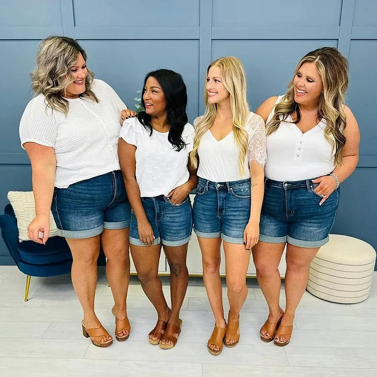 🔥 LAST DAY SALE 49% OFF 🔥Perfect Fit Denim Shorts