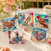 6pcs Diamond Painting Dream Series Greeting Card Kits with Envelopes for Family Friend Gifts