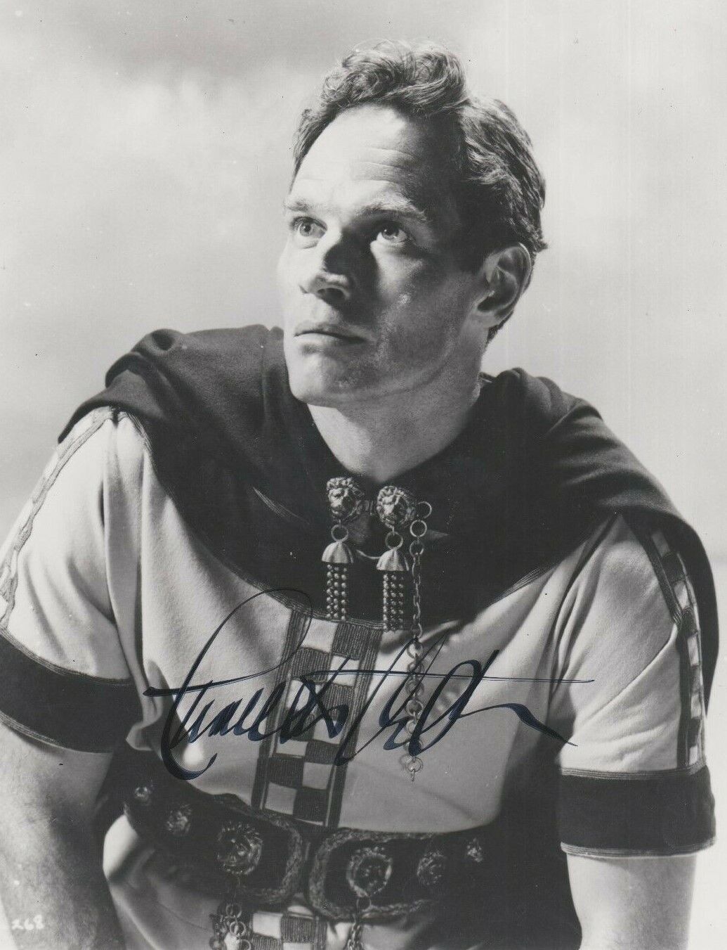 Charlton Heston **HAND SIGNED** 10x8 Photo Poster painting ~ AUTOGRAPHED