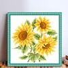 Sunflower - 9CT Partial Beaded Cross Stitch Kit(19x19cm)