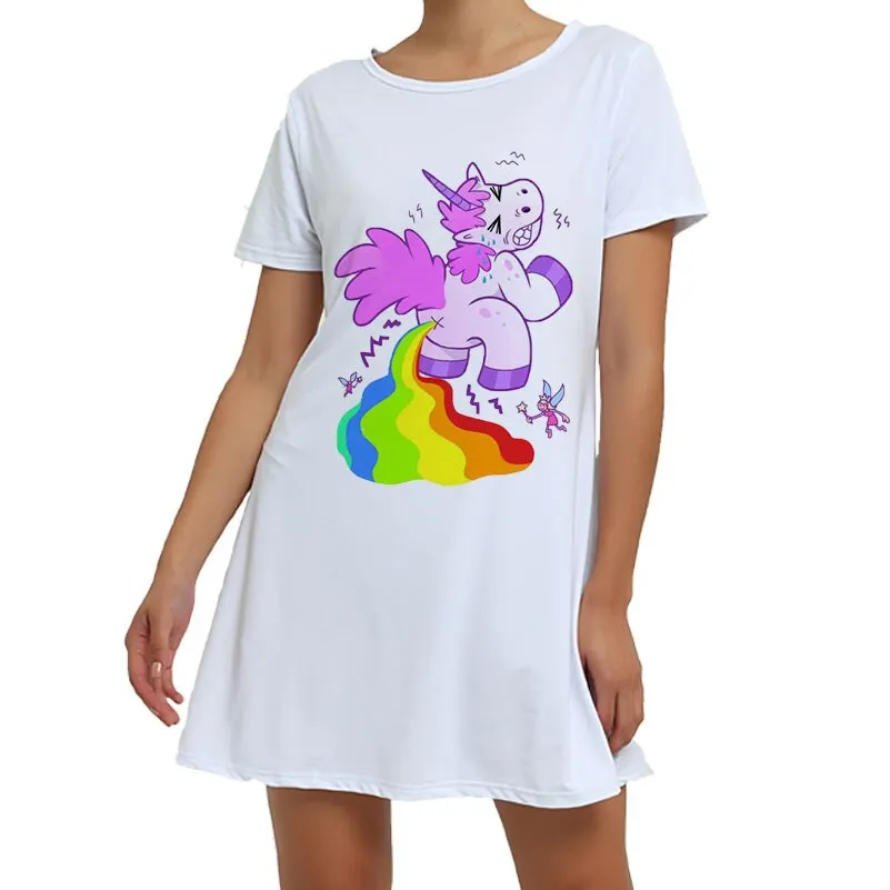 White Unicorn Pajamas Animal Pajamas Winter Nightie Stitch Unicornio Sexy Sleepwear For Women Adults S M L XL XXL